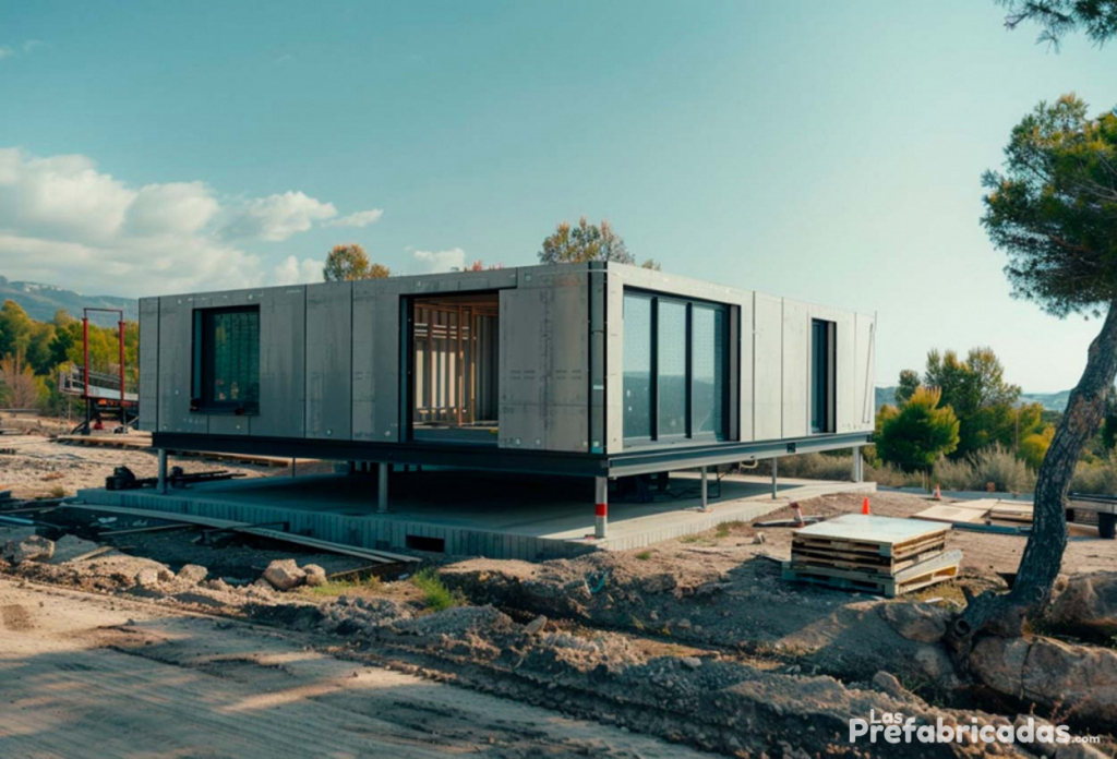 Casa Modular sobre base de acero