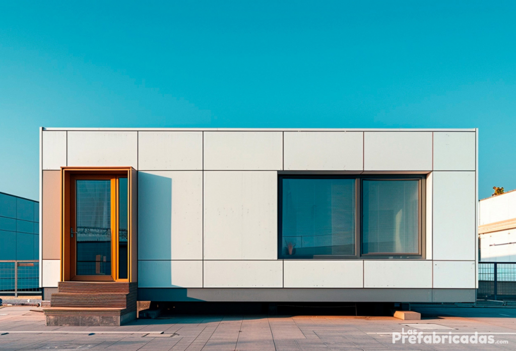 Vivienda prefabricada con panel sandwich PVC